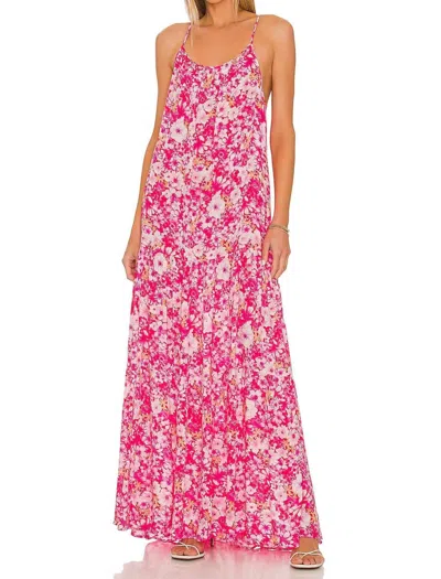 Shop Bb Dakota Garden Of Dreams Dress In Bright Rose In Multi