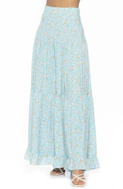 Alexia Admor Halima Maxi Skirt In Halogen Floral