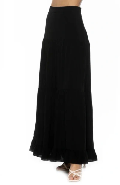 Shop Alexia Admor Halima Maxi Skirt In Black