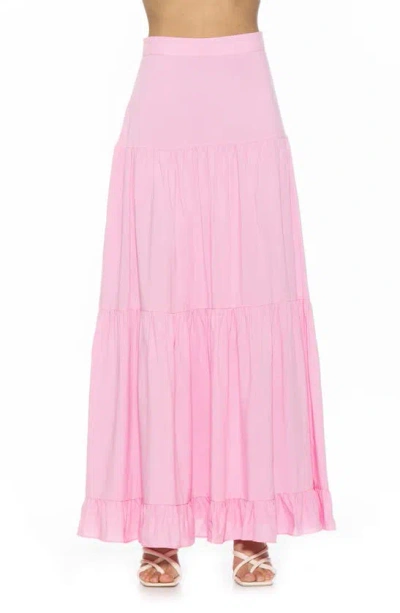 Shop Alexia Admor Halima Maxi Skirt In Pink