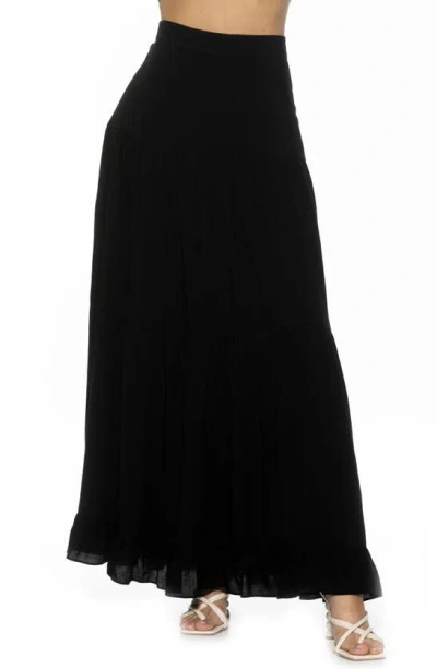 Shop Alexia Admor Halima Maxi Skirt In Black