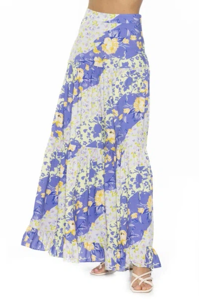 Shop Alexia Admor Halima Maxi Skirt In Lilac Multi