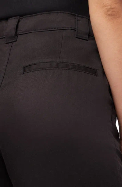 Hudson High Waist Tie Front Wide Leg Pants In Black