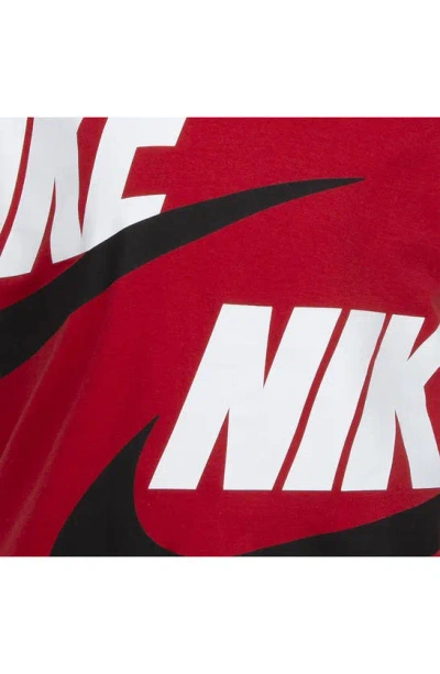 Nike Little Boys T-shirt And Cargo Shorts Set In Black/red