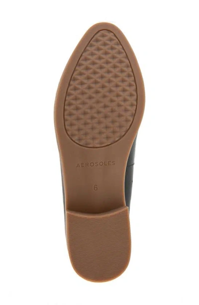 Aerosoles Everest Loafer In Black Faux Leather