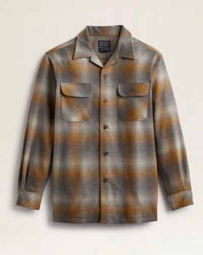 Shop Pendleton Men's Board Shirt In Taupe/copper Ombre In Brown