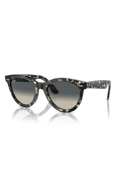 Ray Ban Way Wayfarer 51mm Oval Sunglasses In Gunmetal Tort