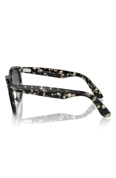 Ray Ban Way Wayfarer 51mm Oval Sunglasses In Gunmetal Tort