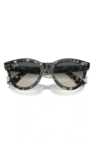 Ray Ban Way Wayfarer 51mm Oval Sunglasses In Gunmetal Tort