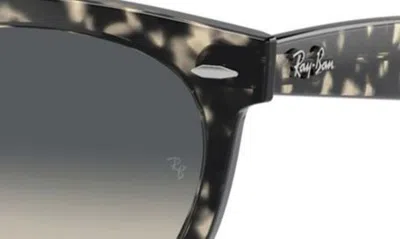 Ray Ban Way Wayfarer 51mm Oval Sunglasses In Gunmetal Tort