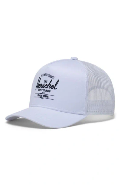 Shop Herschel Supply Co Whaler Mesh Trucker Hat In White