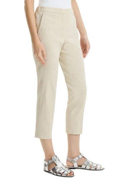 Shop Theory Pull-on Crop Pants In Straw