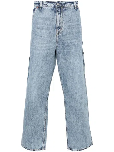 Shop Our Legacy Blue Joiner Mid-rise Straight-leg Jeans