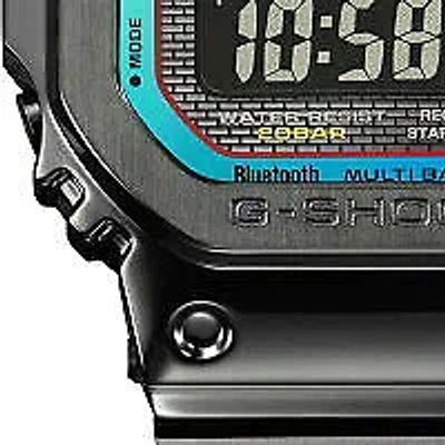 Pre-owned Casio G-shock Gmw-b5000bpc-1jf Black Metal Rainbow Men's Watch In Box