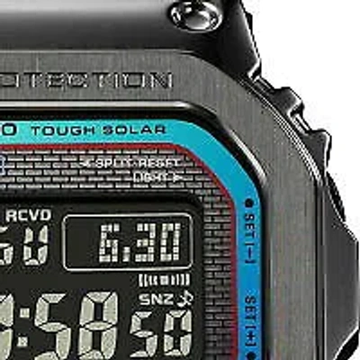 Pre-owned Casio G-shock Gmw-b5000bpc-1jf Black Metal Rainbow Men's Watch In Box
