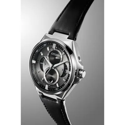 Pre-owned Citizen Attesa Bu0060-09h Eco-drive Triple Calendar Moon Data Titanium Men Watch