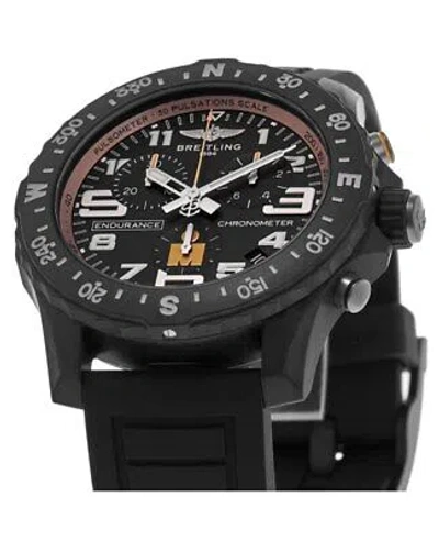 Pre-owned Breitling Endurance Pro Ironman Finisher Black Men's Watch X823101b1b1s1