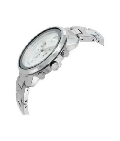Pre-owned Movado Bold Men's Stainless Steel 44 Mm Chronograph Swiss Watch 3600276