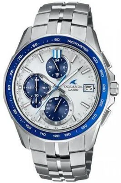 Pre-owned Casio Oceanus Manta Ocw-s7000d-7ajf Radio Solar Men Watch Bluetooth In Box
