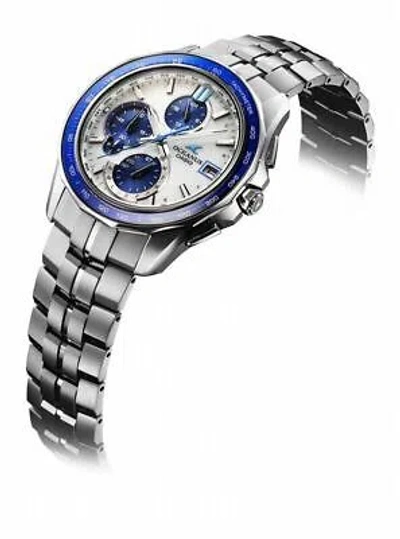 Pre-owned Casio Oceanus Manta Ocw-s7000d-7ajf Radio Solar Men Watch Bluetooth In Box
