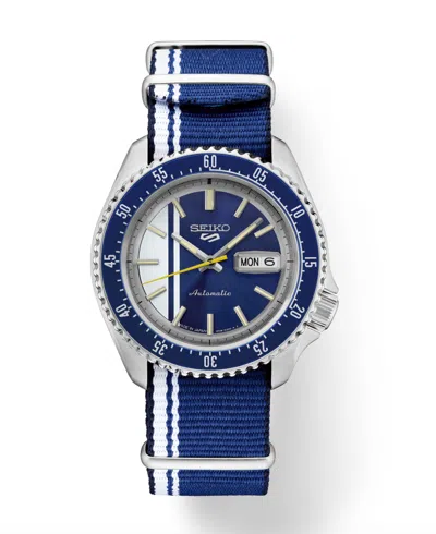 Pre-owned Seiko 5 Sport Srpk69 U.s Special Creation Steel 42.5 Nylon Automatic Men's Watch