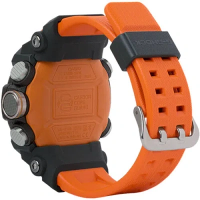 Pre-owned G-shock Casio Men's Watch  Mudmaster Orange Resin Strap Analog-digital Ggb100-1a9