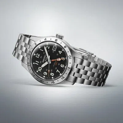Pre-owned Seiko 5 Sports Sbsc011 Black 39.4mm Field Sports Gmt Men's Watch In Box F/s