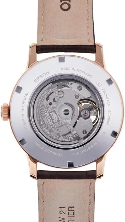Pre-owned Orient Sun&moon Sun And Moon Automatic Classic Rn-as0002s Men's White Silver