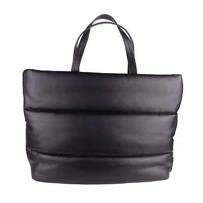 Pre-owned Plein Sport Elegant Black Padded Eco-leather Shopper Bag