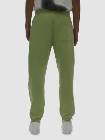 Pre-owned Helmut Lang $295  Men's Green Blurred Logo Joggers Pants Size Large