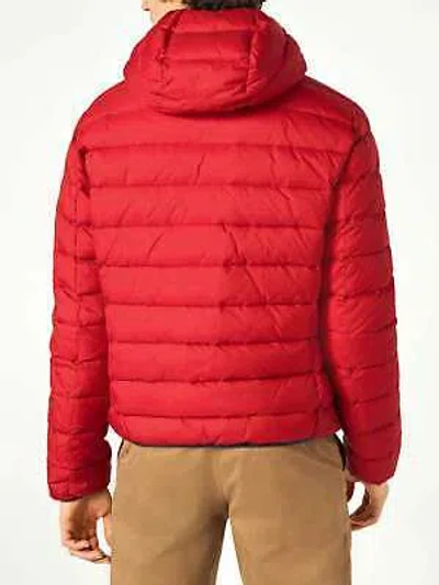 Pre-owned Mc2 Saint Barth Man Double Face Red Down Jacket