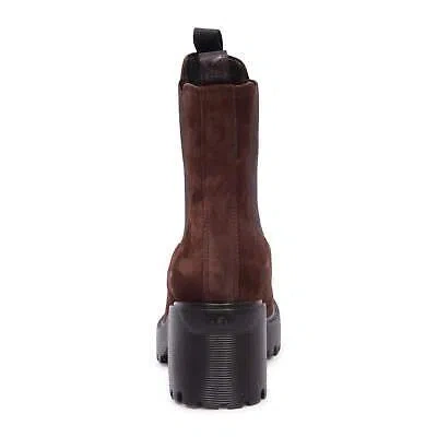 Pre-owned Hogan 0727au Tronchetto Donna  H649 Chelsea Woman Boots In Marrone