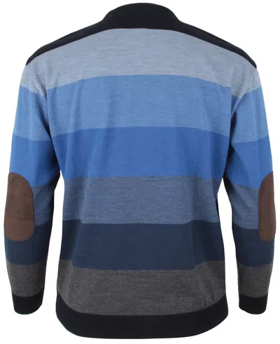 Pre-owned Paul & Shark Yachting Men's Pullover Sweater Jumper Size 2xl 100% Wool Striped In Blue