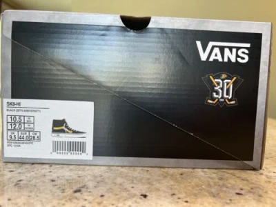 Pre-owned Vans X Anaheim Ducks Collab Nhl In Hand - Ready To Ship Black 30th Anniversary