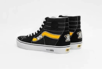 Pre-owned Vans X Anaheim Ducks Collab Nhl In Hand - Ready To Ship Black 30th Anniversary
