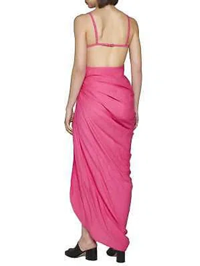 Pre-owned Jacquemus La Robe Saudade Long Dress 34 Fr In Pink