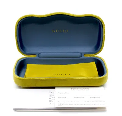 Pre-owned Gucci Gg1401s 004 Blue Grey Women's Authentic Sunglasses 53-19-130 In Gray