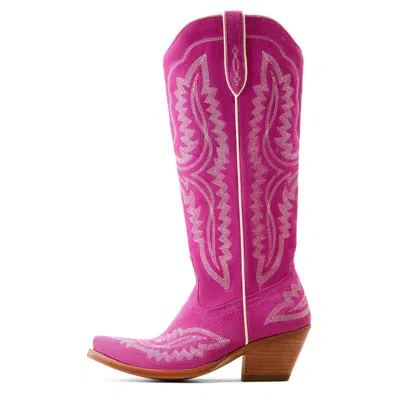 Pre-owned Ariat Ladies Casanova Haute Pink Suede Western Boots 10046859 Size 10