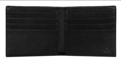 Pre-owned Gucci Brand  Jumbo Gg Wallet In Black Leather Retail $580