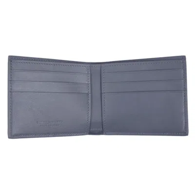 Pre-owned Bottega Veneta Brand  Cassete Intrecciato Gray Leather Bifold Wallet 649603
