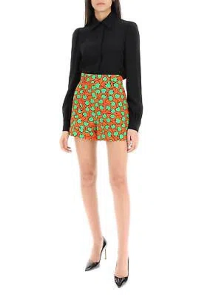 Pre-owned Moschino Cherry Print Piquet Shorts