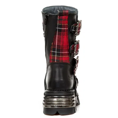 Pre-owned New Rock Newrock M.391t S1 Red & Black - Rock Boots - Unisex