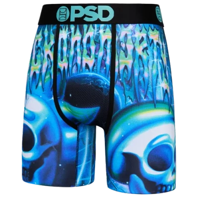 Shop Psd Mens  R&m Skulls Underwear In Blue/black/green