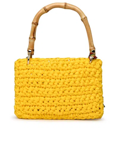 Shop Chica Yellow Raffia Meteor Bag