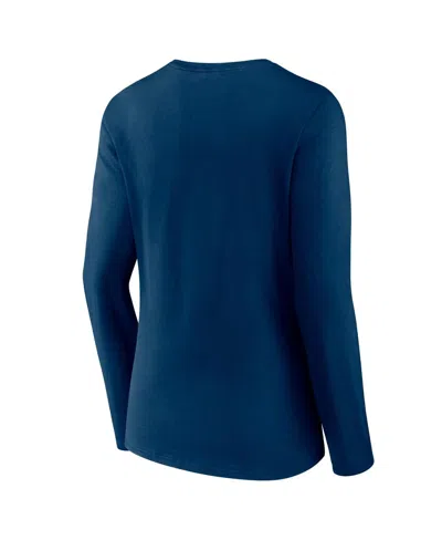 Fanatics Branded Navy Houston Texans 2023 Afc South Division Champions Conquer Long Sleeve V-neck T- In Navy