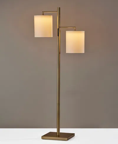 Shop Adesso 67" Matilda Led Tree Lamp With Smart Switch In Antique-like Brass
