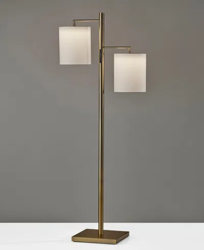 Adesso 67" Matilda Led Tree Lamp With Smart Switch In Antique-like Brass