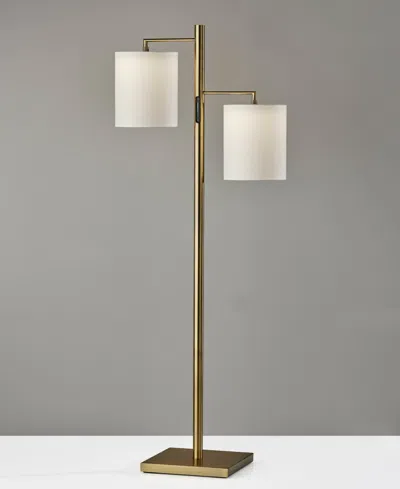 Shop Adesso 67" Matilda Led Tree Lamp With Smart Switch In Antique-like Brass