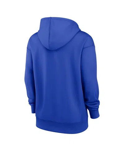 Shop Nike Women's  Royal Atlanta Braves City Connect Practice Performance Pullover Hoodie