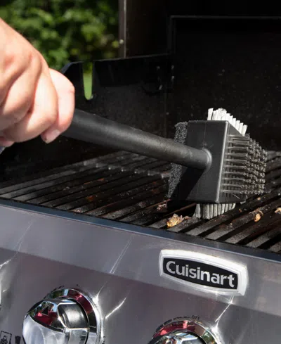 Cuisinart 4 In 1 18" Grill Cleaning Brush In Black